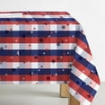thumbnail image 2 of 4Th of July Independence Day America USA Tablecloth American Flag Rustic Style Waterproof Spillproof Table Cloth Table Cover Tabletop Decoration for Holiday Gathering Party Banquet(60"×84"), 2 of 5