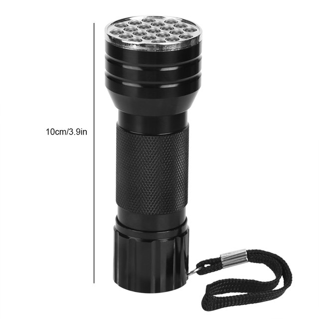 Lampe de Poche Ultraviolette, Mini Torche en Alliage d'Aluminium Durable 21 LED Lampe de Poche pour Chats, Scorpion Animaux de Compagnie pour Chats