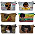 thumbnail image 2 of God Says You Are Friends-bolsas de cosméticos para mujer, Neceser de maquillaje Afro de dibujos animados, organizador de almacenamiento para chicas, estuche de cosméticos de moda qiuyongming unisex, 2 of 2