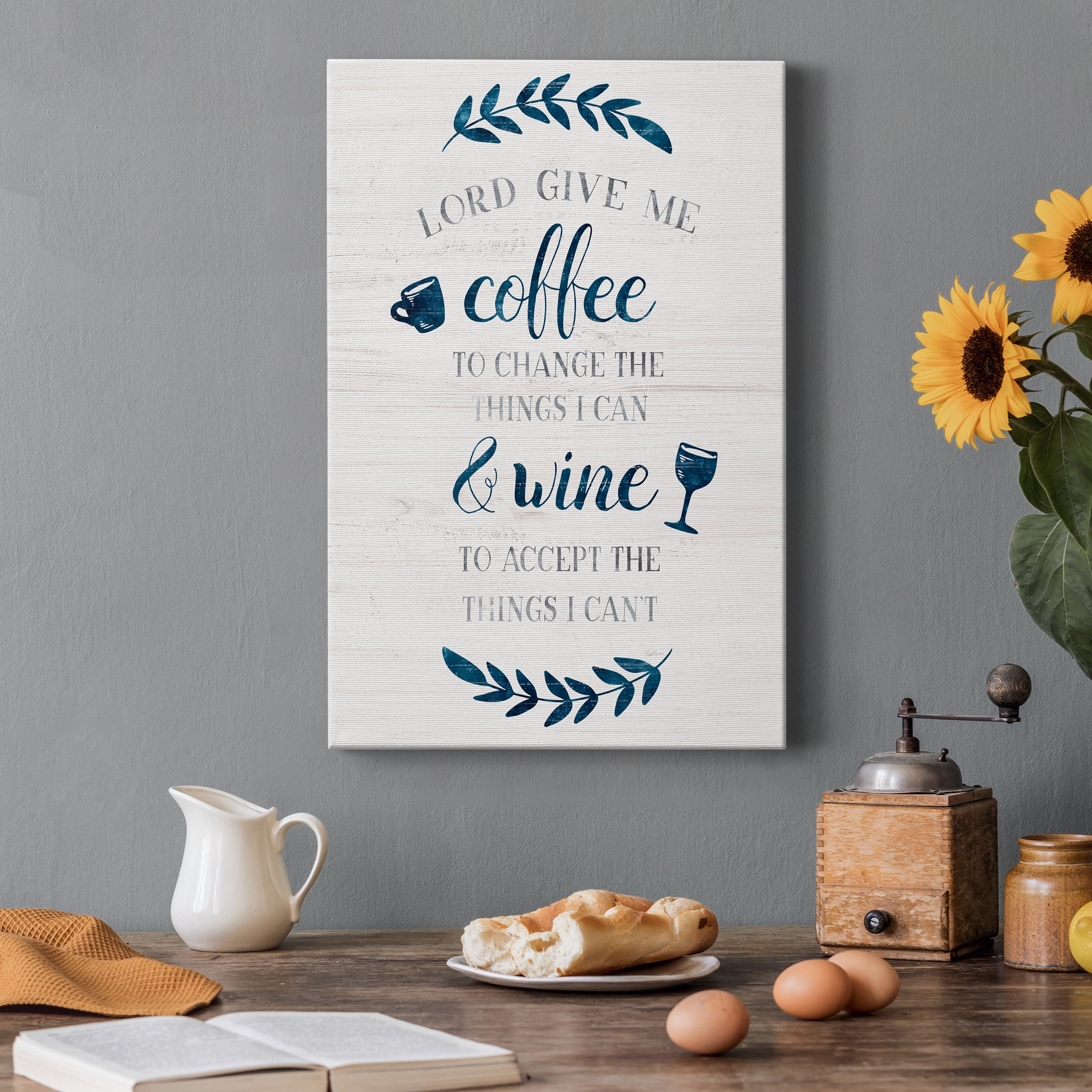 Coffee & Wine Premium Gallery Wrapped Canvas - Ready to Hang - 24 x 36