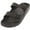 Black, variant on Men's Two Strap Buckle Sandals Adjustable Waterproof Slides