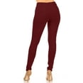 thumbnail image 3 of Women's Classic Skinny Ponte Pants Stretchy Mid-Rise Fit, 5-Pocket Design, 3 of 4