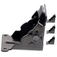 thumbnail image 4 of OULII 4Pcs Spring Loaded Door Hinge Black Iron Foldable Furniture Hardware Accessory, 4 of 8