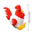 thumbnail image 5 of Plush Chicken Toy, Soft Stuffed Animal, Lifelike Sitting Chicken Cushion for Kids and Adults, Tear-Resistant PP Cotton Filled, Multi-Use Lumbar Pillow and Home Decor, 5 of 6