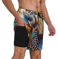 thumbnail image 2 of Balery Sunflower Turtle Bañador para hombre, shorts de playa de secado rápido con entrepierna y forro de compresión-Small, 2 of 6