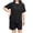 Black#10, variant on Jinhomg Women's Plus Size Solid Short Sleeve Lounge Set Oversized Top and Biker Shorts Pajama Set Gray XXL