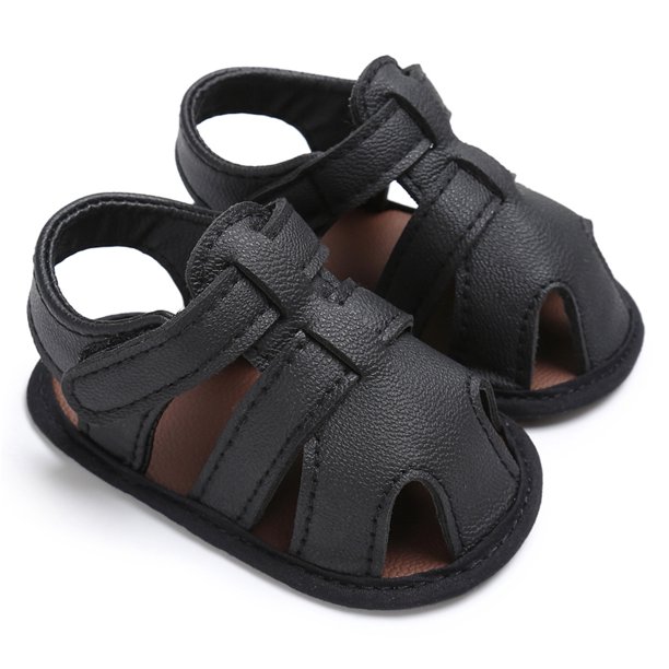 Txlixc Zapatos de verano para niños pequeños, sandalias de color sólido con suela suave y ventilación antideslizante Txlixc Pu y caucho