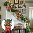 thumbnail image 2 of Christmas Swag,Stair Swag Christmas Garland for Stairs,Door,Fireplace,Window,Artificial Christmas Wreath Outdoor Indoor Christmas Decorations, 2 of 9