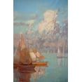 thumbnail image 2 of Yeremyan, Vahe 17x24 White Modern Wood Framed Museum Art Print Titled - Sail Boats, 2 of 4