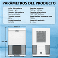 thumbnail image 4 of Deshumidificador Eléctrico de 1000ml, Absorbente de Humedad de Alta Capacidad para Hogar y Dormitorio con Potente Eliminación de Agua, Diseño Blanco, 4 of 8