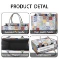 thumbnail image 4 of Large Capacity Tote Bag,Pioneer Flower Floral Print Pattern Handbag Fashion Luxury Tote Bag,15.7"x13"x 5.1" Inches,Laptop Compatible, 4 of 6
