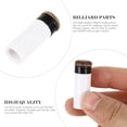 thumbnail image 2 of Set of 10 White Plastic Billiard Cue Replacement Tips for Easy Installation and Performance, 2 of 6