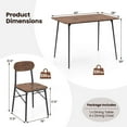 thumbnail image 3 of Costway 5-Piece Dining Table Set for 4 Modern Kitchen Dining Room Furniture Set, 3 of 10