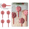thumbnail image 3 of 4/6pcs Mix Cute Xmas Candy Cane Lollipop Ice Cream Christmas Tree Balls Ornament Hanging Christmas Home Decor 2023 Navidad Decor, 3 of 5