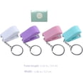 thumbnail image 2 of HUGFEGWE Heavy Duty Keychain 5 Pieces Mini Stapler, Tiny Office Stapler Small Keychain Staplers Hand Staplers Portable Desktop Stapler for Office Stapler DIY Tools UA824-19261, 2 of 9