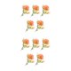 thumbnail image 3 of Moyic 5 piezas elegante ramo de flores artificiales para decoración del hogar durabilidad duradera flor falsa naranja naranja 2Conjunto, 3 of 6