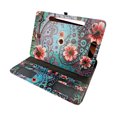 thumbnail image 3 of Green Paisley for Samsung Galaxy Tab A 8.0 Tablet Case Universal Android Cases 360 Rotating Folio Stand Protector Pu Leather Cover Travel e-reader Card Cash Slots Multiple Viewing Angles, 3 of 5