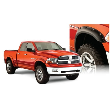 Bushwacker Pocket Flares - Bushwacker 09-18 Dodge Ram 1500 Fleetside Pocket Style Flares 4pc 67.4/76.3/96.3in Bed - Black