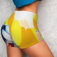 thumbnail image 4 of Lsque Sml Jeffy Pattern High Waisted Biker Shorts for Women-Tummy Control Fitness Athletic Workout Running Yoga Gym Shorts,Moisture-Wicking-Small, 4 of 9