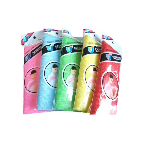 Toalla de baño de nailon de 30 x 90 cm de largo, toalla de sauna, toalla de burbujas, toalla de espalda, toalla de fregado