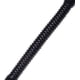 thumbnail image 5 of 10 llaveros de cuerda de resorte negro con resorte elástico en espiral con correa para llavero de teléfono móvil con gancho de seguridad y llavero retráctil con cierre de langosta de metal (bl, 5 of 5