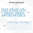 thumbnail image 3 of Drapery Wear Rod Short Curtain 54x18in Filter With Light Feature For Easy Installation Rod Free For Bedroom Kitchen Bathroom\r\n Watercolor Light Blue Leaves (3), 3 of 7