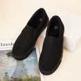 thumbnail image 5 of KEINDI Women’s Slip On Canvas Low Top Shoes Fashion Sneakers and Casual Loafers Flats Shoes For Women All Black size 8, 5 of 7