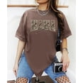 thumbnail image 3 of Mama Camo Varsity Letter T-Shirt for Women - Coquette Bow Graphic Tee - Trendy Mom Shirt Espresso Shirt Adult Medium, 3 of 7