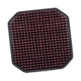 thumbnail image 4 of Funda de asiento de masaje de verano con almohadilla refrescante de 42 cm x 42 cm, transpirable, con cuentas de madera. Rojo, 4 of 8