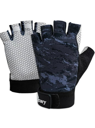 GIFTZU Waterproof Fishing Gloves for Men Leather Windproof