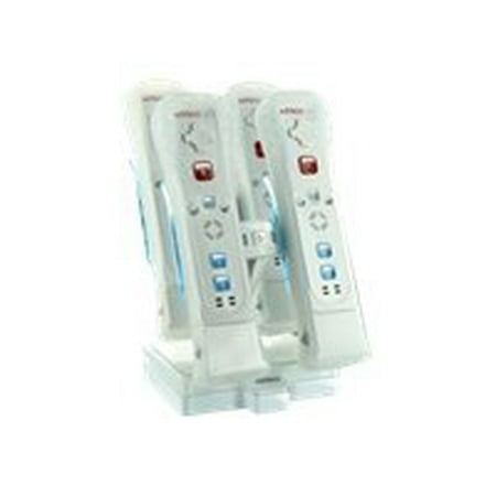 Nyko Charge Base IC - Charging stand 4 x - NiMH (USB) - for NINTENDO Wii Remote, Wii Remote Plus, Wii Remote with Wii MotionPlus