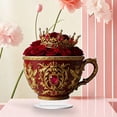 thumbnail image 1 of Uuiauoio Roses Hearts House Teacup Acrylic Desktop Decoration, Suitable for Home Décor in Living Room or Office. Idea Gift Choice: Birthday, Anniversary, Valentine's Day, Celebrations, 1 of 9