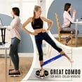 thumbnail image 3 of Yes4All Combo 4-in-1 Set for Full Body Workout, Wooden Wobble Balance Board with Rocker Balance Board, Balance Pad & Exercise Bands, 3 of 8
