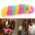 thumbnail image 1 of 6/8Pcs Convenient Hair Magic Curler Rollers Spiral Curls Hair Styling DIY Tools, 1 of 9