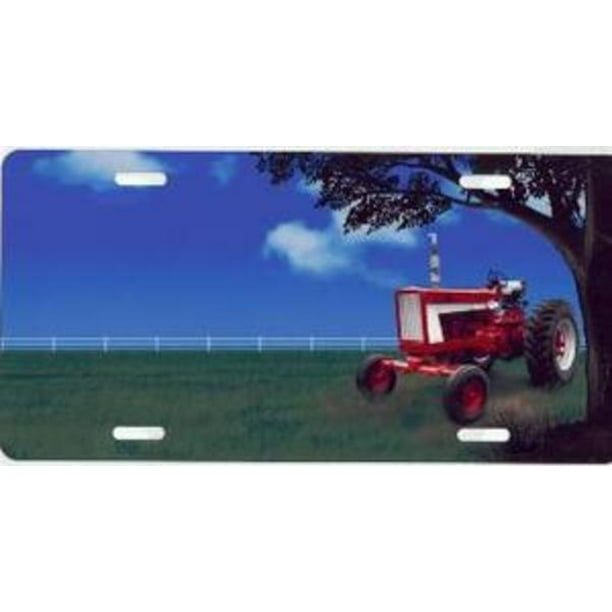 Red Tractor License Plate Free Personalization on this Plate Walmart