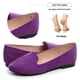 thumbnail image 4 of Zapatos planos SAILING LU para mujer, piel vegana, color morado, talla 6.5, 4 of 7