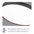 thumbnail image 2 of FM-11RN-935-BK WAC Limited Round - 20W 1 LED Flush Mount In Functional Style-0.6 Inches Tall and 11 Inches Wide-Black Finish-3500 Color Temperature, 2 of 5