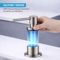 thumbnail image 5 of Blossom Soap Dispenser Pump | Solid Brass in Brushed Nickel Finish for Kitchen & Bathroom, 5 of 6