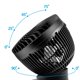thumbnail image 3 of Ventilador circulador de aire genérico Omnibreeze de 15 cm negro con mando a distancia, 3 of 7