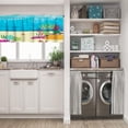 thumbnail image 5 of LALILO Kitchen Curtain Valance Underwater Scene Showing Reef Rod Pocket Window Curtain 52"x 18" Set of 2, 5 of 5