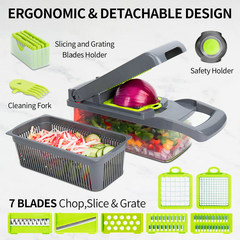 Vegetable Fruit Salad Vegie Electric Chopper Cutter Slicer Dicer Shredder  110V