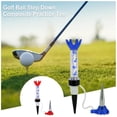thumbnail image 3 of facefd 10 Pieces Golf Ball Tees Portable Multi-colors Holder Plastic Training Practicing Outdoor Sporting Equipment Red Red, 3 of 6