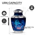 thumbnail image 2 of Yatskia Blue Dolphin Urn for Ashes Adult Male, Memorial Keepsake Urns for Human Ashes Adult Female, Large Burial Urns for Human Ash, (Tasty 10 Inch and 3 Inch), 2 of 8