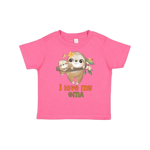 Inktastic Sloth I Love My Oma Boys or Girls Toddler T-Shirt