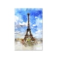 thumbnail image 1 of cuadro decorativo paris watercolor lienzo by suma 1 pieza 40 X 60 CM, 1 of 2