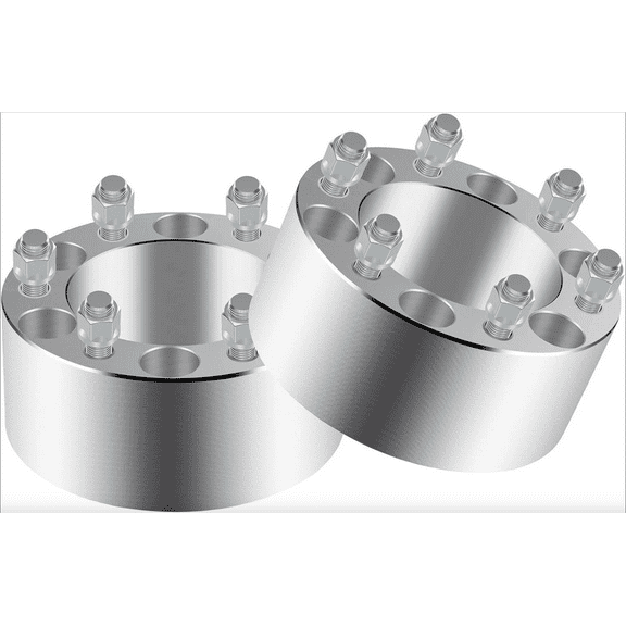 6x5.5 Wheel Spacers 3" Inch 14x1.5 Compatible with Chevy Silverado Sierra 1500 Compatible with GMC 78.1cb Grade 12.9 Studs Set of 2