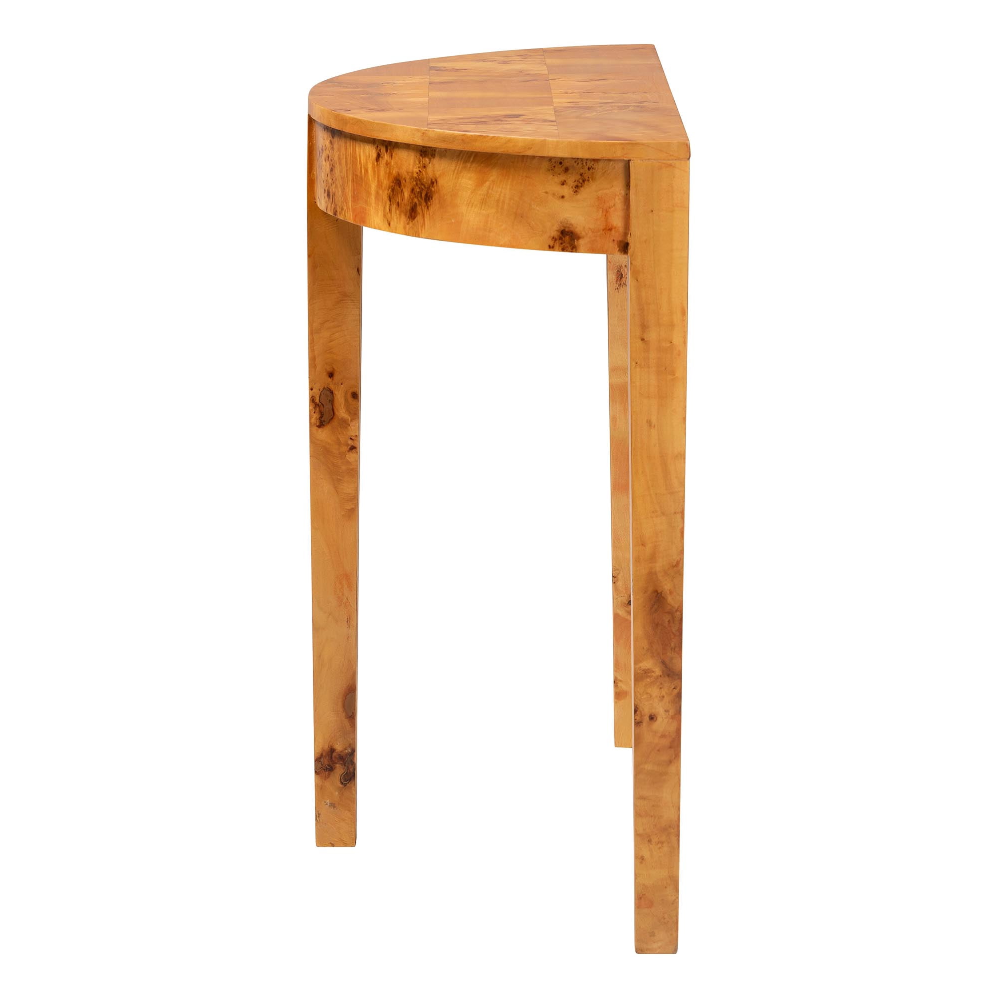 bali & pari Jihan Modern Console Table, Accent, Light Mappa Burl