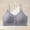 Gray(New), variant on PNTUTB Women's Underwear Solid-Color Spaghetti-Strap Bras Wire-Free Front-Closure Lingerie Side-Bust Control Comfort Back-Flattering Sports Bras
