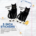 thumbnail image 4 of (2 Pack) Black Cat Stickers - Funny Cat Meme - Sarcastic Cat Stickers- 5" On Longest Side - Sticks to Smooth Flat Surfaces - Made in USA - BMCS16433, 4 of 7