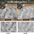 thumbnail image 3 of Kohree Outdoor Plastic Straw Rug 8'x10' ,Waterproof Mat with 4 Corner Loops Indoor Outdoor for RV, Camping, Deck ,Balcony (Palm leaves-Green), 3 of 10